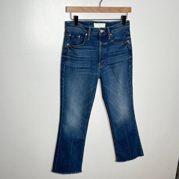 Mother Superior The Tripper Ankle Fray Jeans 27 Blue Its A Small World Wash - Picture 3 of 14